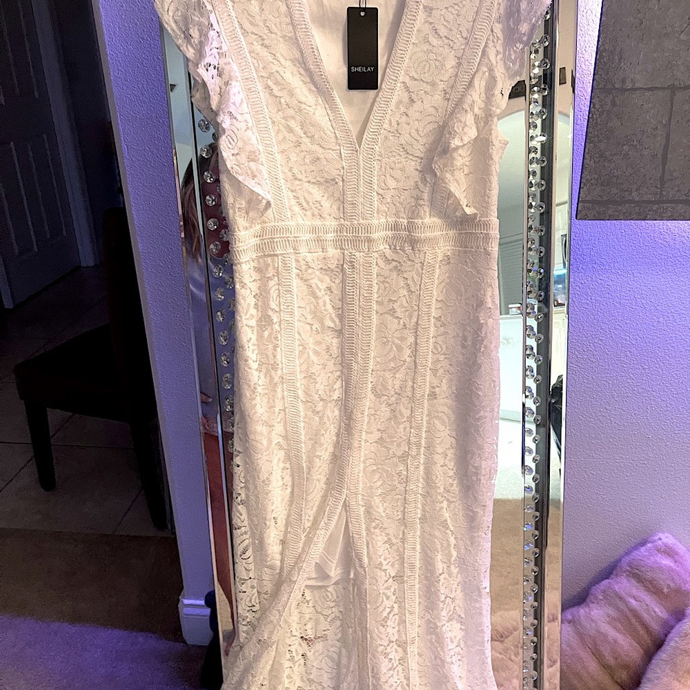 Long lace dress